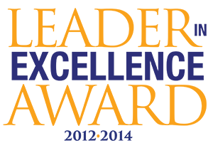 Leader in Excellence Award 2012 & 2014